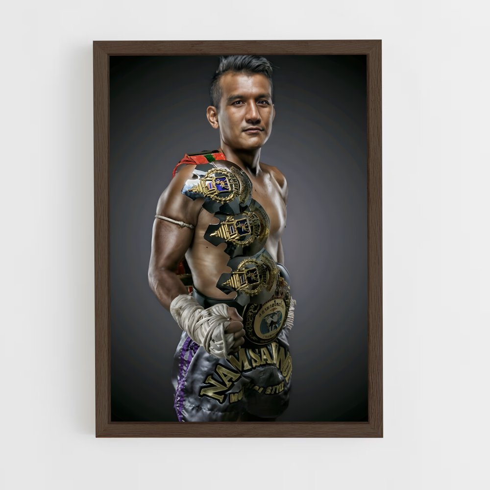 Poster Champion au Sang – affiche Muay Thai (vue 5)